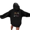 Unisex Casual Hooded Pullover Sweatshirt Long Sleeve Loose Fit Letter Print