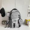 Schoolbag Japanese ins Tooling Style School Bag Male Large Capacity Junior High School Student Backpack Cool College Student Couple Backpack