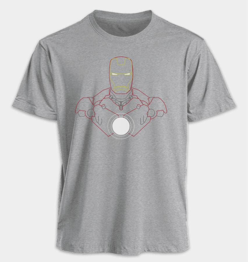 The Avengers Men's and Women's T-shirts Iron Man Summer American Spring and Autumn Sports Fitness Casual Short Sleeves