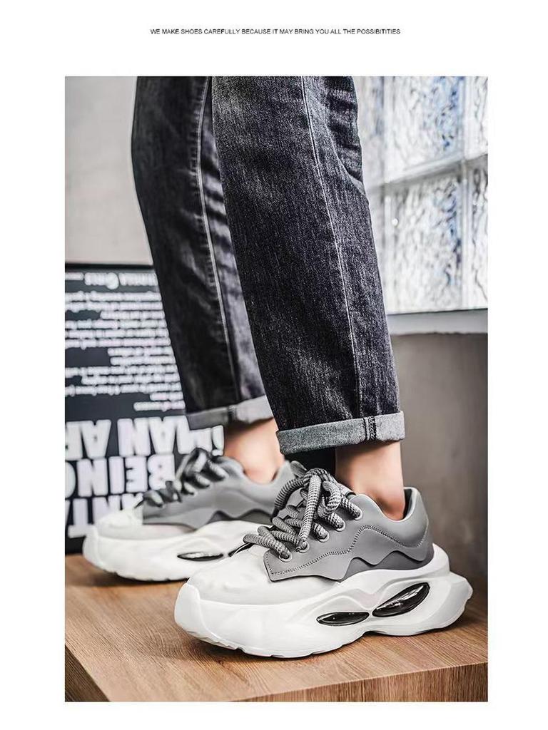 Men's 2025 Autumn Casual Height-Boosting Dad Sneakers with Thick Soles