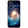 For Vivo T1 4G Case V2153 Covers TPU Black Silicone Starry Moon Cover for Vivo T1 44W Case Shockproof Soft X100 Pro Shells