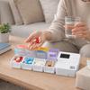 Portable Large Capacity Smart Pill Case 7 Lattice Reminder Travel Medicine Box Colorful Vitamin Box Daily Medicine