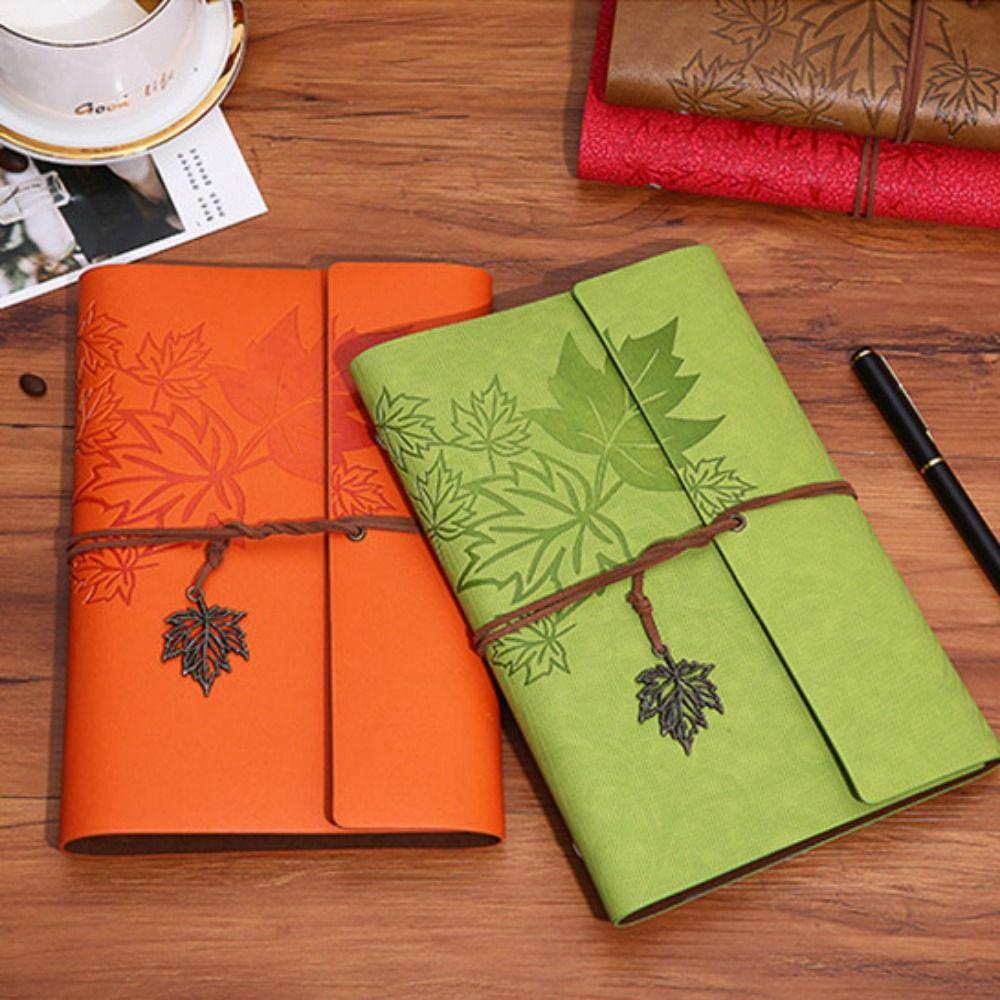 Kraft Paper Travelers Vintage Notebook PU Leather Retro Notebook Spiral Notebook Sketchbook