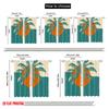 2pcs 2D flat printing Drapes a tree 100% Polyester Without Electricity 0 for Room bedroom wall decor