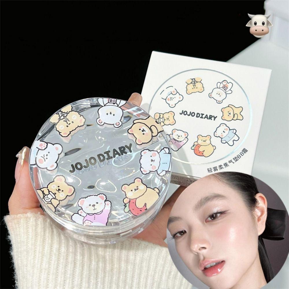 

High Covering Air Cushion BB Cream Cartoon Pattern Air Cushion Puff Box Daily Makeup white