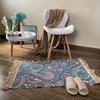 Cotton and Linen Carpet, Living Room Coffee Table Carpet, Bedroom Bedside Foot Mat Thickened Carpet, Bedroom, Foot Mat