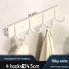Punch-Free Space Aluminum Wall-Mounted Coat and Hat Hook Hanger for Bathroom