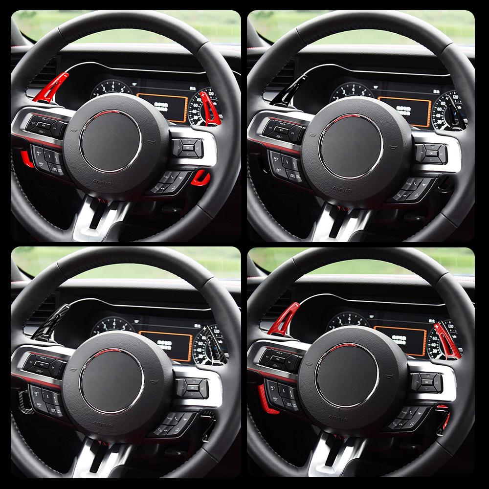 Interior Moulding Trim for Ford Mustang 2015-2023 Gear Shift Panel Cover ABS Carbon Fiber Style