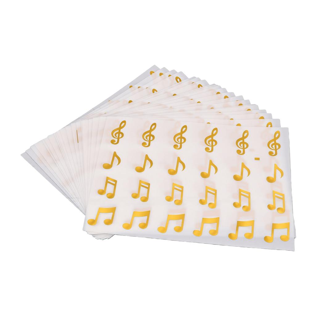 540 Pcs Music Note Sticker Glitter Self Adhesive Music Symbols Teacher Reward Stickers