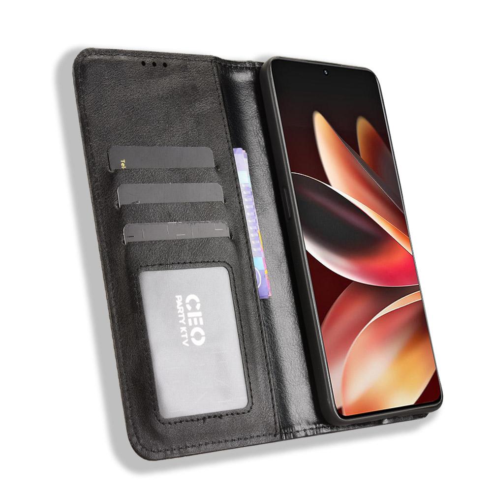 For Meizu Note 16 Leather Case Wallet Stand Retro Texture Phone Cover