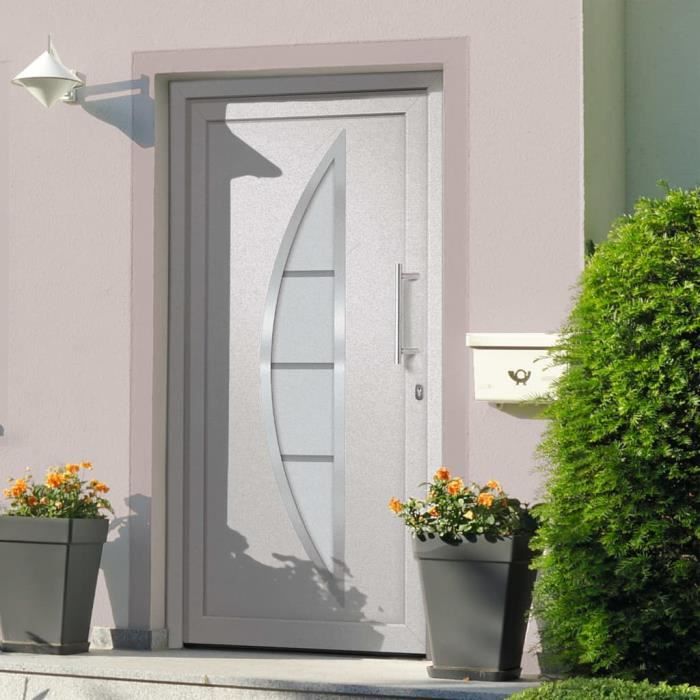 VidaXL Porte d'entrée Blanc 98x200 cm