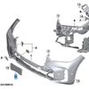 BMW X5L G18 LCI Front Bumper License Plate Holder
