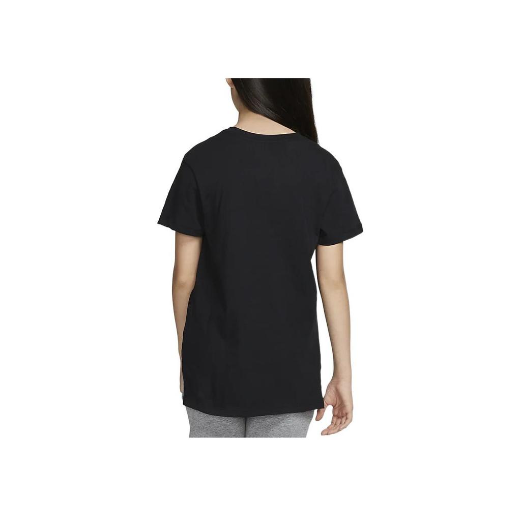 Nike Kids SS23 Round Neck Logo Print Short Sleeve T-Shirt Kids Tops Black AR5088-010