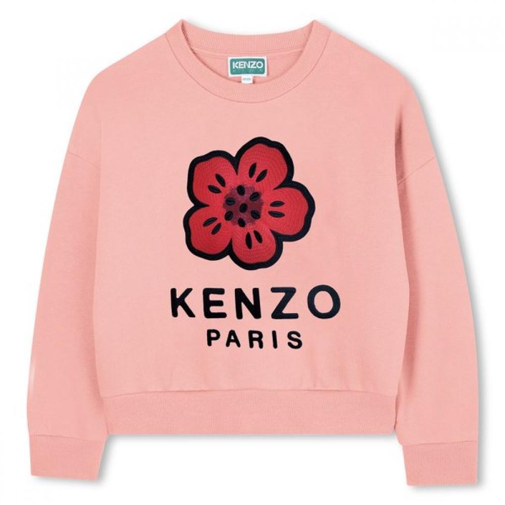 Kenzo Kids Boke Flower Sweatshirt Junior 14  Model  25fw Z256agwb22 Pink 14A~ 164CM