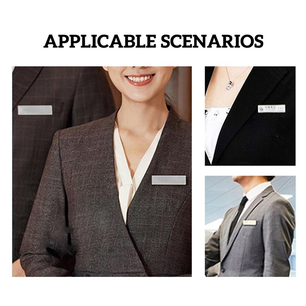 10 Pack Magnetic Curtain Clips for Horizontal Curtains with Adhesive Back Sticky Tie Holders Card Name ID Tag Holder