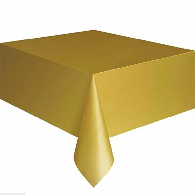 

137x183cm Disposable Solid Color Tablecloth Birthday Party Wedding Christmas Table Cover Wipe Covers Rectangle Desk Cloth Decor золотой