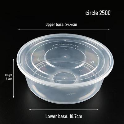 Thickened Food-Grade Round Disposable Takeaway Containers