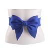Elegant Vintage Wide Side Elastic Dress Decoration Korean Belt Women Waistbands Large Bow