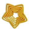 6pc/Set Christmas Tree Cookie Cutter Mold Stars Shape Fondant Cake Biscuit Moulds 3D Cake Decorating Tools