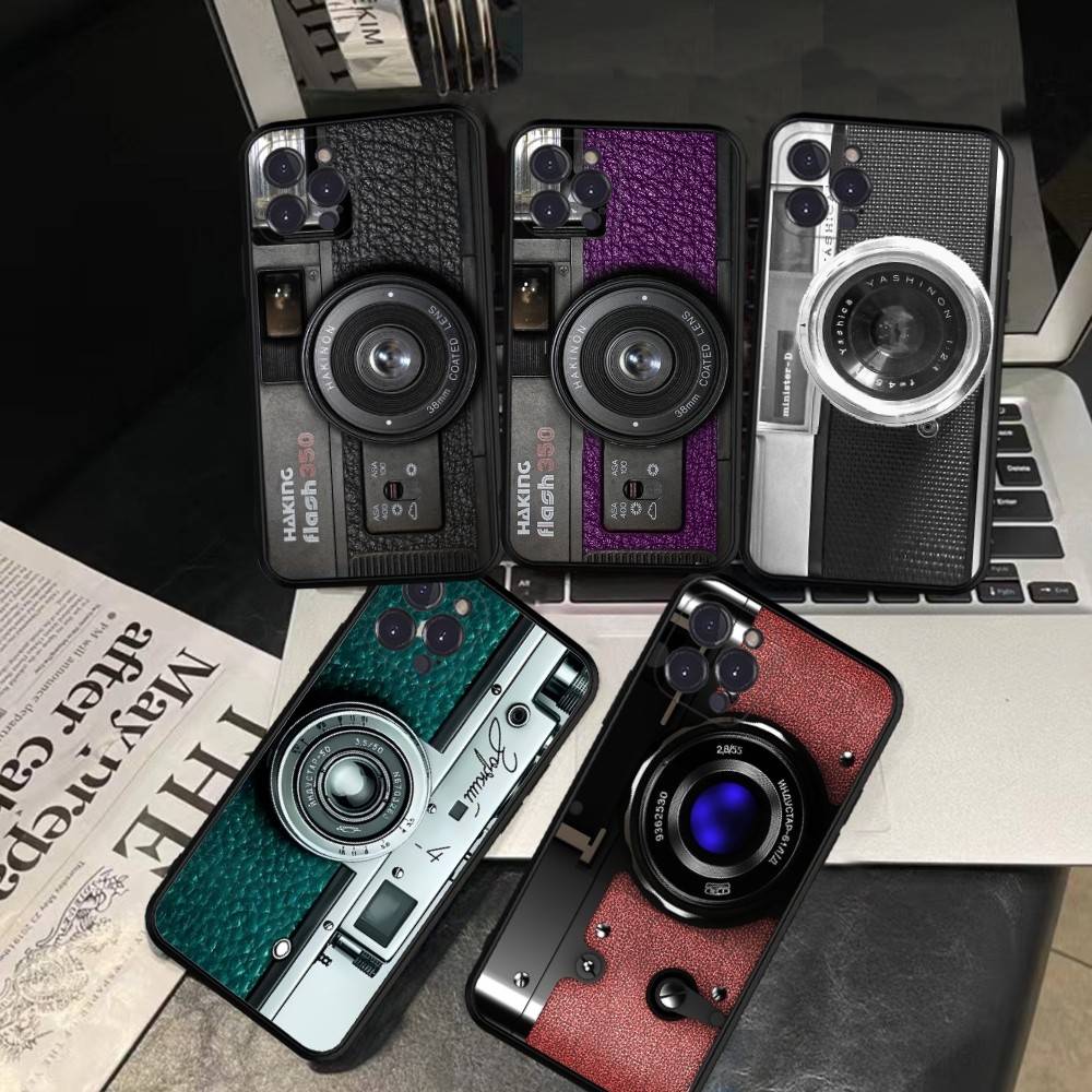 Retro Vintage Camera Phone Case For IPhone 17 16 Pro Max 15 14 13 12 11 Mini PLUS Cover