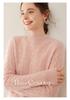 Women's High Neck Cable Knit Cashmere Sweater, Loose Fit, Solid Color, Thick Inner Layer for Autumn/Winter 2024
