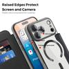 Fashion Wallet Magnetic Shockproof Protection for iPhone 17 Pro Max 16 15 Clear Back Cover Leather Flip 2 In 1 Case