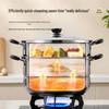 SUPOR Stainless Steel Double-Tier Steamer 28cm