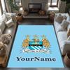 Manchester City Customizable Name Floor Mat Suitable for Kitchen Bedrooms Balcony Hallway Anti-slip Rug Anime Office Decor Gift for Festivals