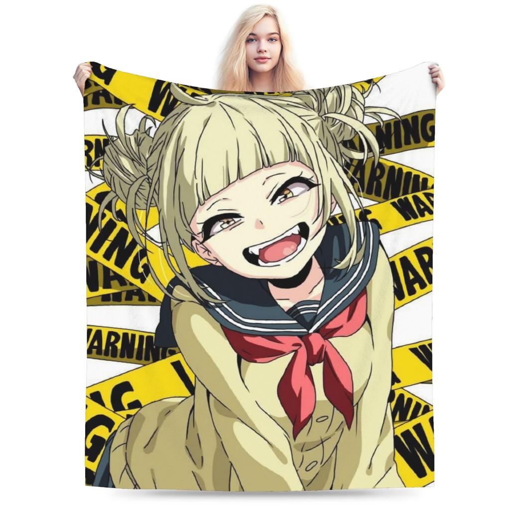 Super Soft My Hero Academia Himiko Toga Throw Blanket Premium Flannel Fleece Bed Blanket Super Cozy Bedspread All Season Use