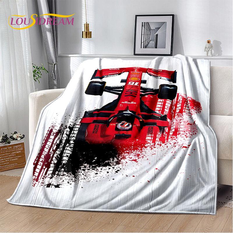 3D Racing Car Soft Plush Blanket,Flannel Blanket Throw Blanket for Living Room Bedroom Bed Sofa Picnic Hiking Leisure Napping