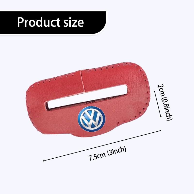 Leather Car Seat Belt Buckle Clip Anti-Scratch Protector Auto Accessories For Volkswagen VW Scirocco Jetta Beetle Golf 4 5 6NO7