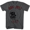 Moda Estiva 2026 T-shirt Trendy Metallo Bon Jovi Band Rock Casual T-shirt Uomo e Donna Band Cotone Gotico T-shirt Oversize