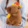 God of Wealth Capybara Plush Toy Cartoon Capibara Fluffty Doll Capybara Plush Doll  Home Decor
