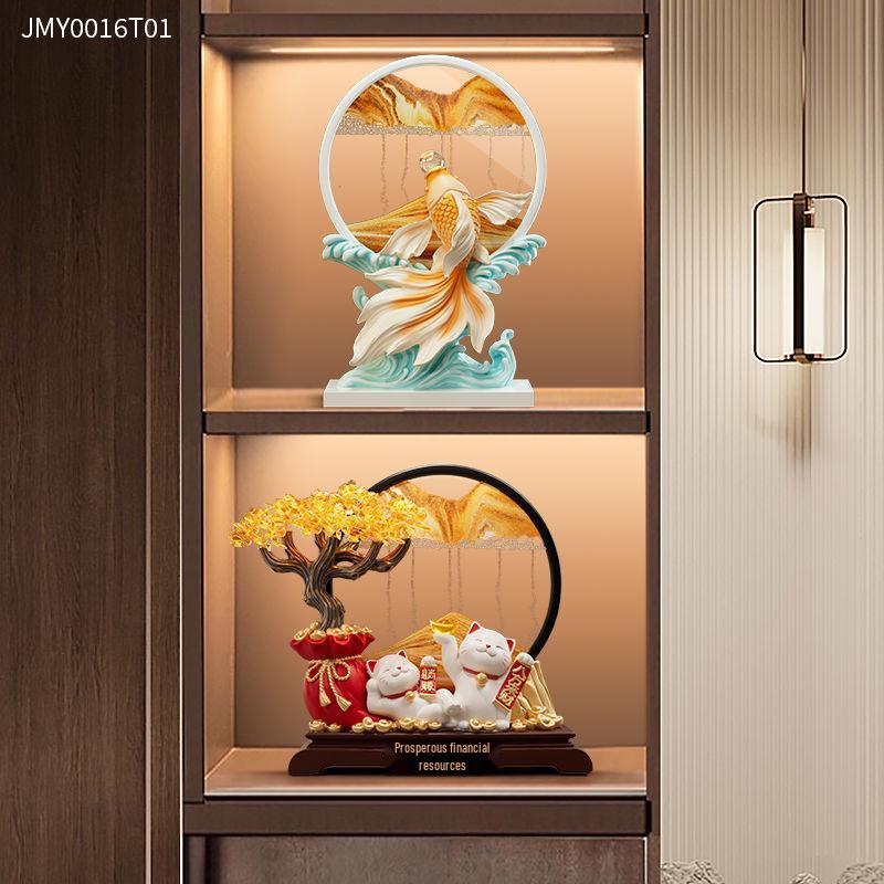 2025 Year of the Snake Luxurious Resin Hourglass Decompression Gift - Creative Quicksand Painting Ornament for Office