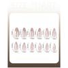 Flash cat's eye short almond nail piece fake nail wholesale 3D three-dimensional silver star nail piece wearing nail