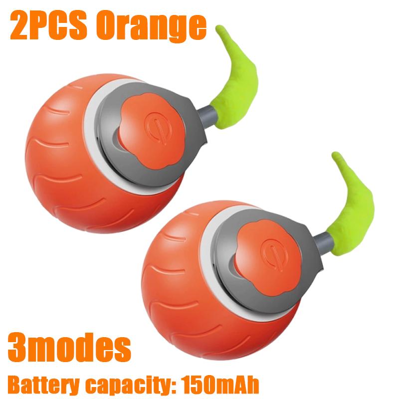 Interactive Cat Toys Ball Automatic Rolling Ball Faux Tail Rechargeable Smart Pet Electric Toy Dog Cat Training Imitate Mouse