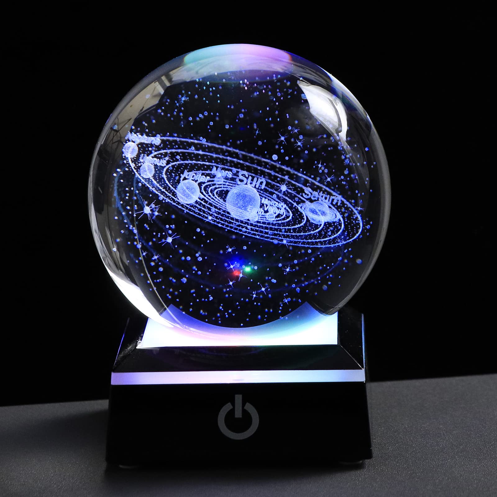 

Kertari 3D Space K9 Crystal Ball Solar System Model Birthday Gift for Men, Women, Children, Friends - Popular [Authentic] Stylish Interior Decor, Rela