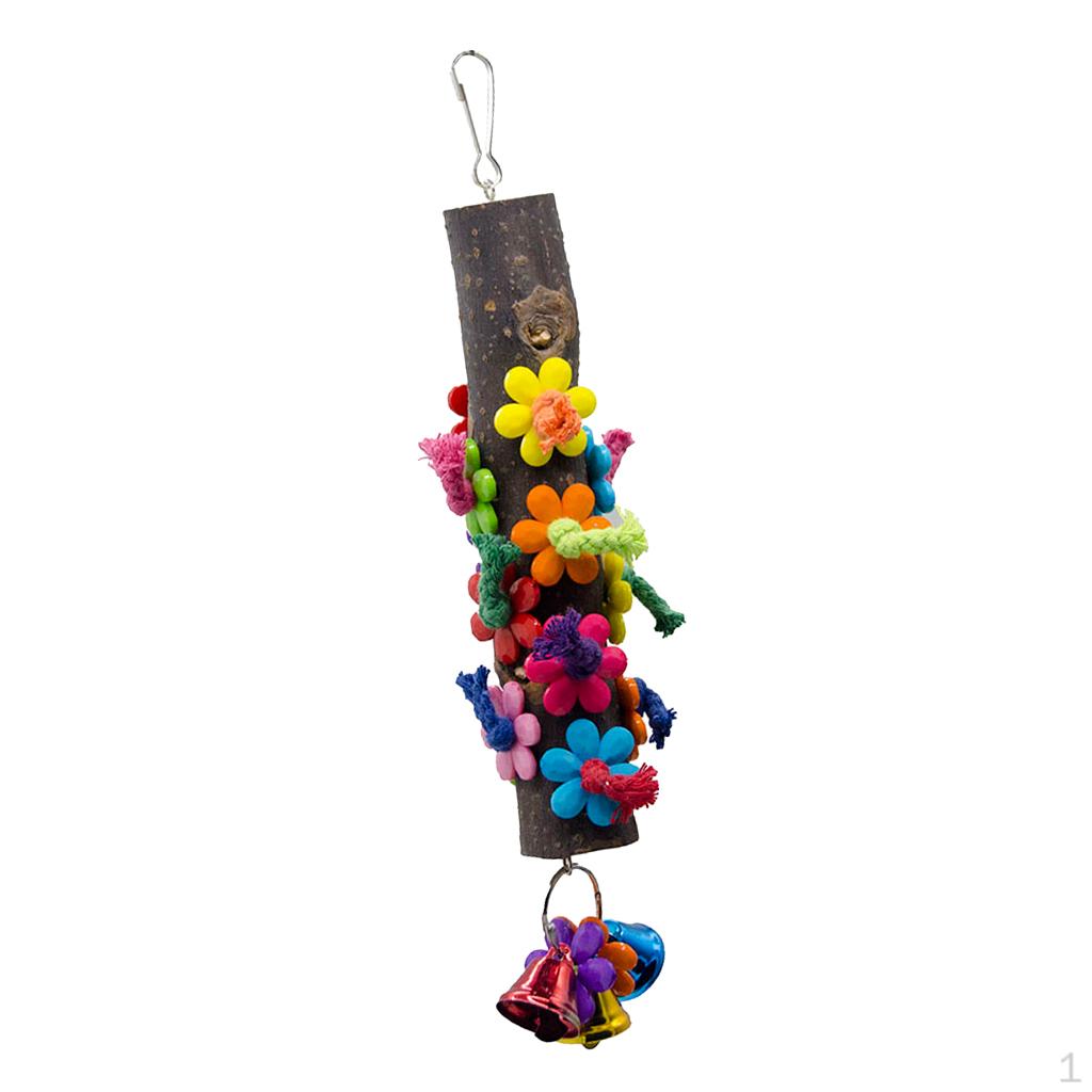 Pet Parrot Wood Stand Perches Toy For Accessories Bird Supplies