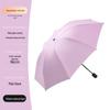 High-End Black Automatic Folding Umbrella with Sunshade and Customized Logo