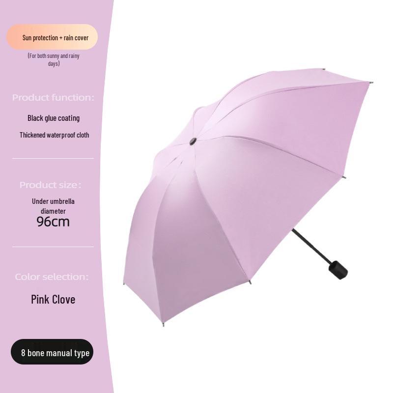 High-End Black Automatic Folding Umbrella with Sunshade and Customized Logo