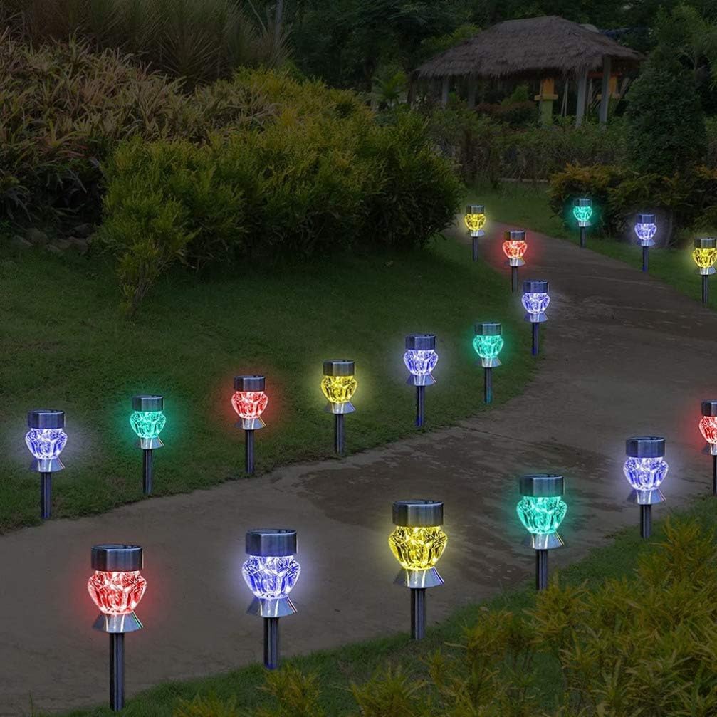 1 Set Diamond Solar Lamp Diamond-shape Lawn Light Waterproof Garden Light Waterproof Lawn Light Solar Lights Outdoor Lights Led Light