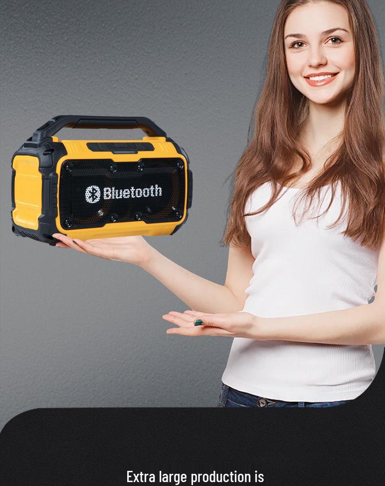 21V Bluetooth-Lautsprecher: Tragbarer Outdoor-Subwoofer mit langer Akkulaufzeit, hohem Volumen und überlegener Klangqualität.