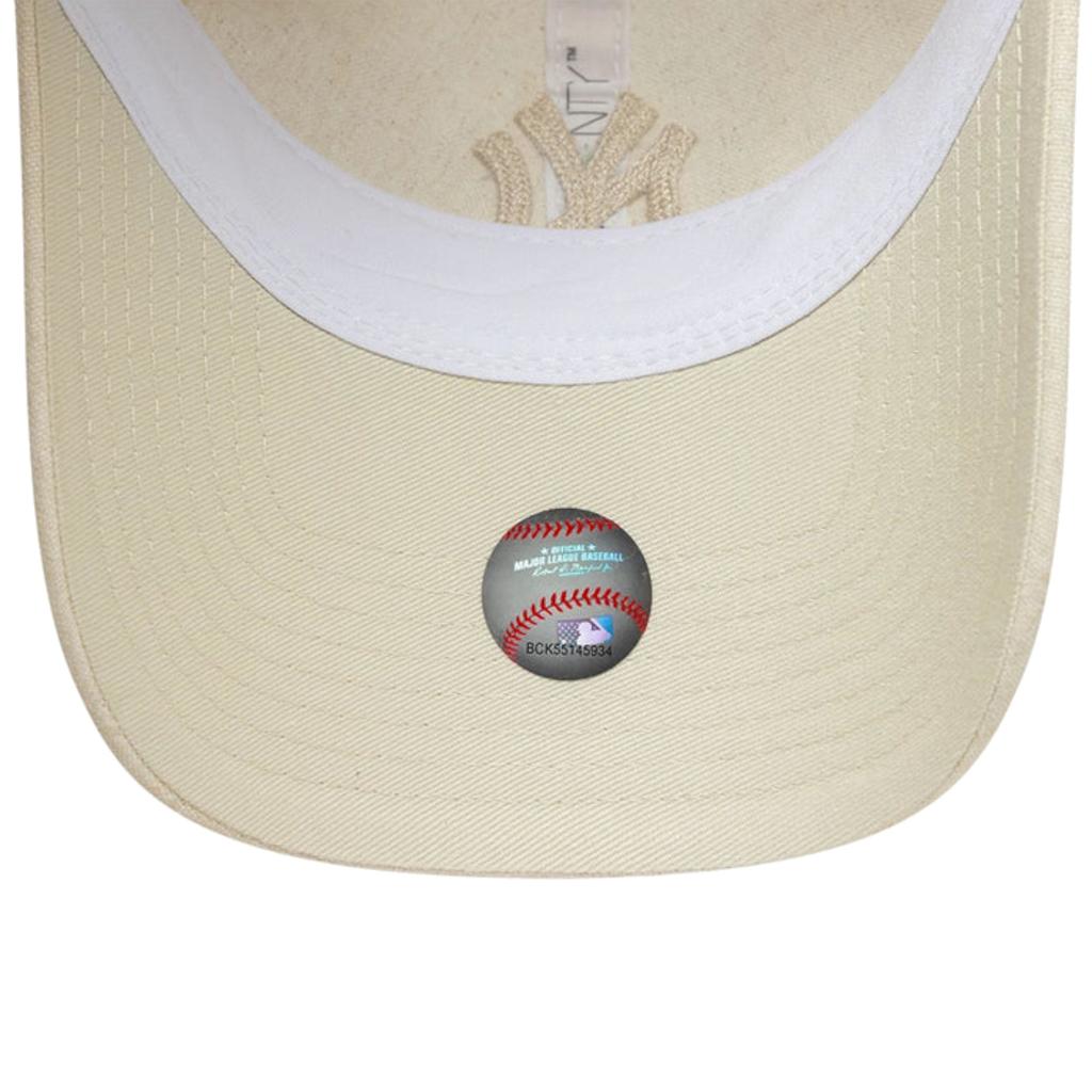 New Era 9TWENTY Midi Linen New York Yankees Cap, Womens beige Cap