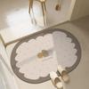 Diatom Mud Bathroom Absorbent Floor Mat Small Fresh Household Toilet Non-slip Quick-drying Upholstered Carpet Toilet Foot Mat