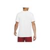 Nike Letter Print Quick-Dry Round Neck Short Sleeve T-Shirt Men Tops White DA1594-100