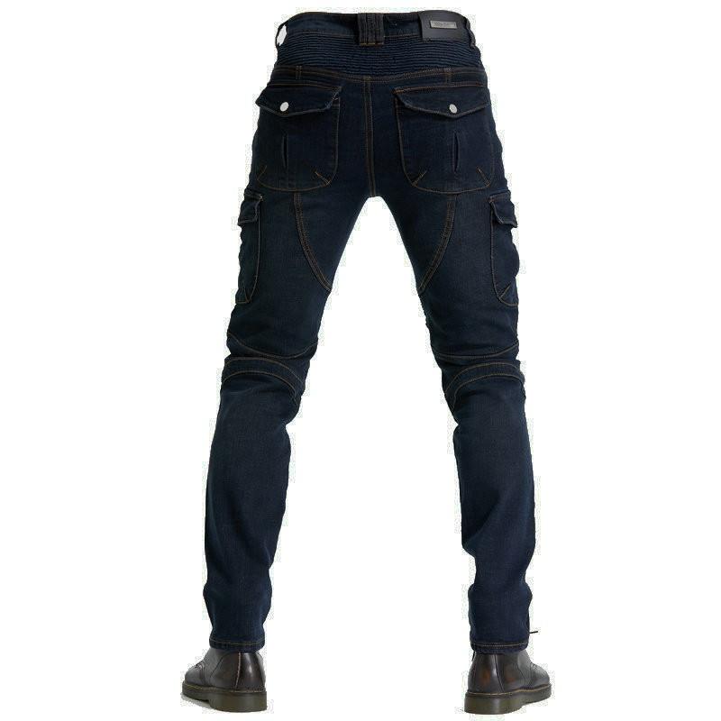 Men Women Motorcycle Riding Pants Tactical Cargo Jeans Green Blue Black Cotton Stretch Workwear Long Length