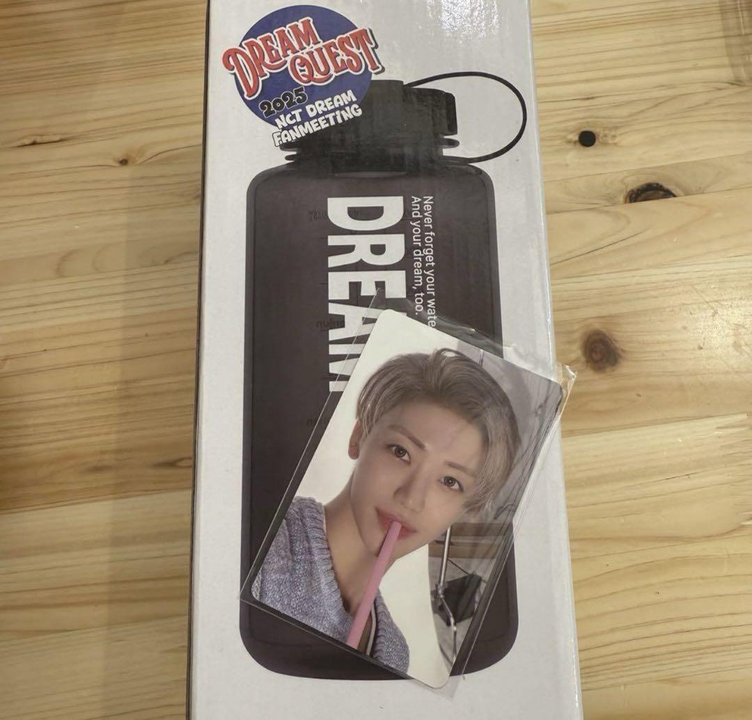 

[Б/У] Бутылка для воды Jaemin с коллекционной карточкой NCT DREAM Fan Meeting