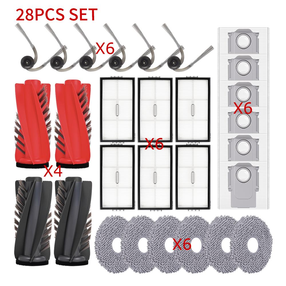 For Roborock Saros 11R/S9 MaxV Slim/G11S Ultra/Qrevo CurvX Spare Parts Main Side Brush Mop Cloth Dust Bag HEPA Filter Vacuum Kit