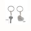 1 Set Creative Crush You Piercing Heart Couple Key Ring For Weeding Gift