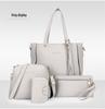 2022 Lychee Grain Women's Four-Piece Handbag Set - Stylish, Versatile, Large Capacity
